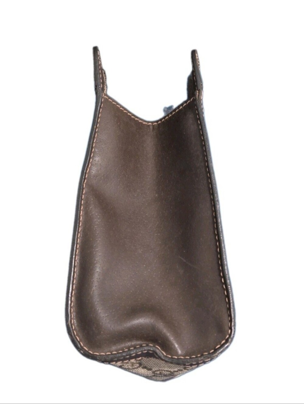 GUCCI VINTAGE GG Monogram Ophidia Sherry Line Brown Classic Bag / Clutch - Picture 9 of 17